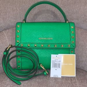 Michael Kors Dillon Studded MD Messenger in Palm